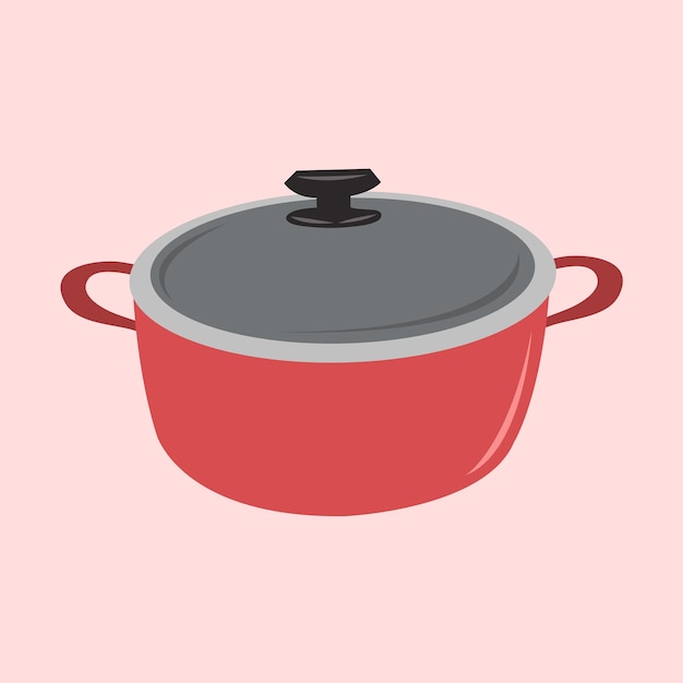 Vector ilustración de olla de cocina