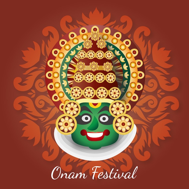 Ilustración de onam degradado