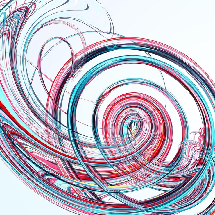 Vector ilustración ondulada futurista de fondo abstracto colorido
