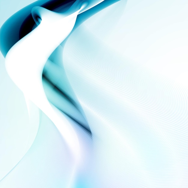 Ilustración ondulada futurista de fondo azul abstracto