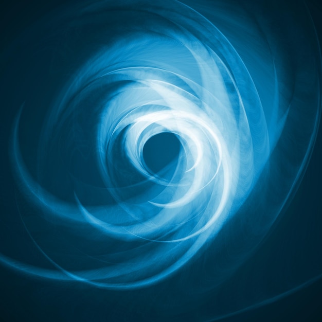 Ilustración ondulada futurista de fondo azul abstracto