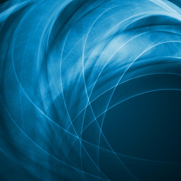 Ilustración ondulada futurista de fondo azul abstracto