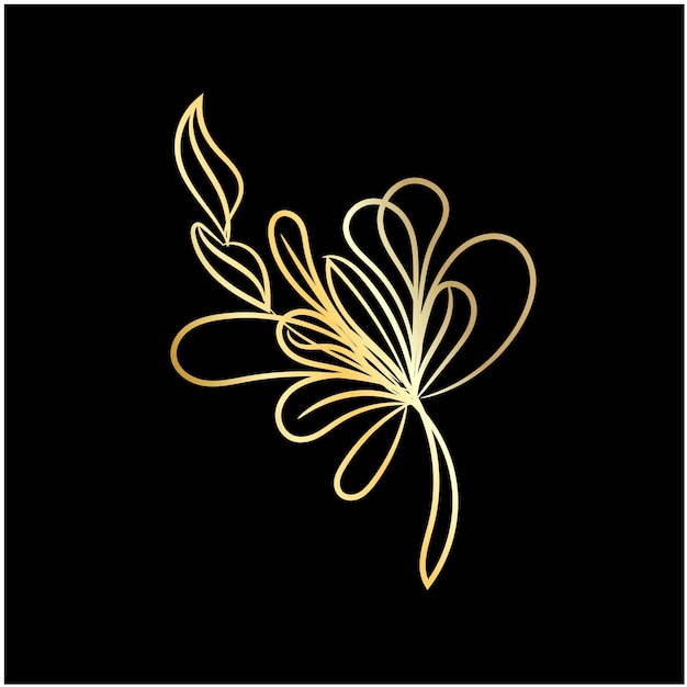Ilustración de orquídeas dibujada a mano por vector libre
