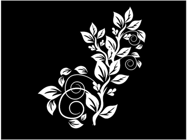 Ilustración de orquídeas dibujada a mano