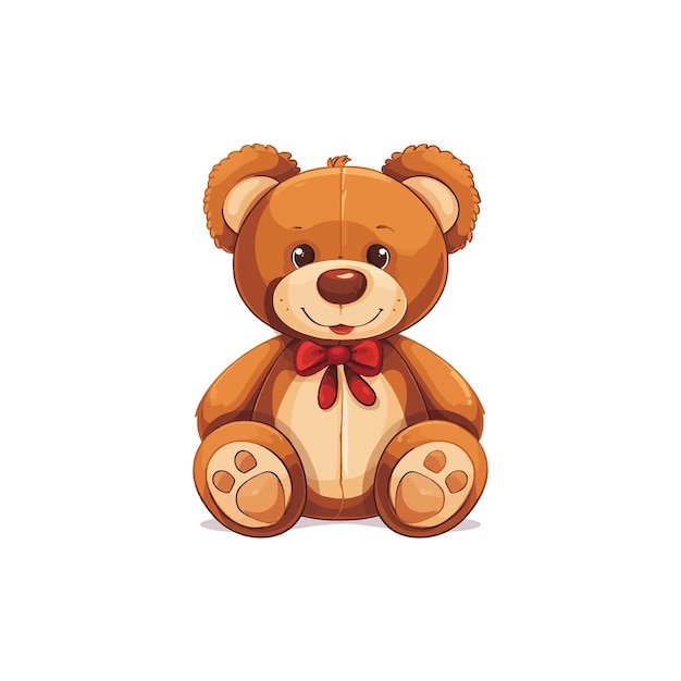 Vector ilustración del oso de peluche