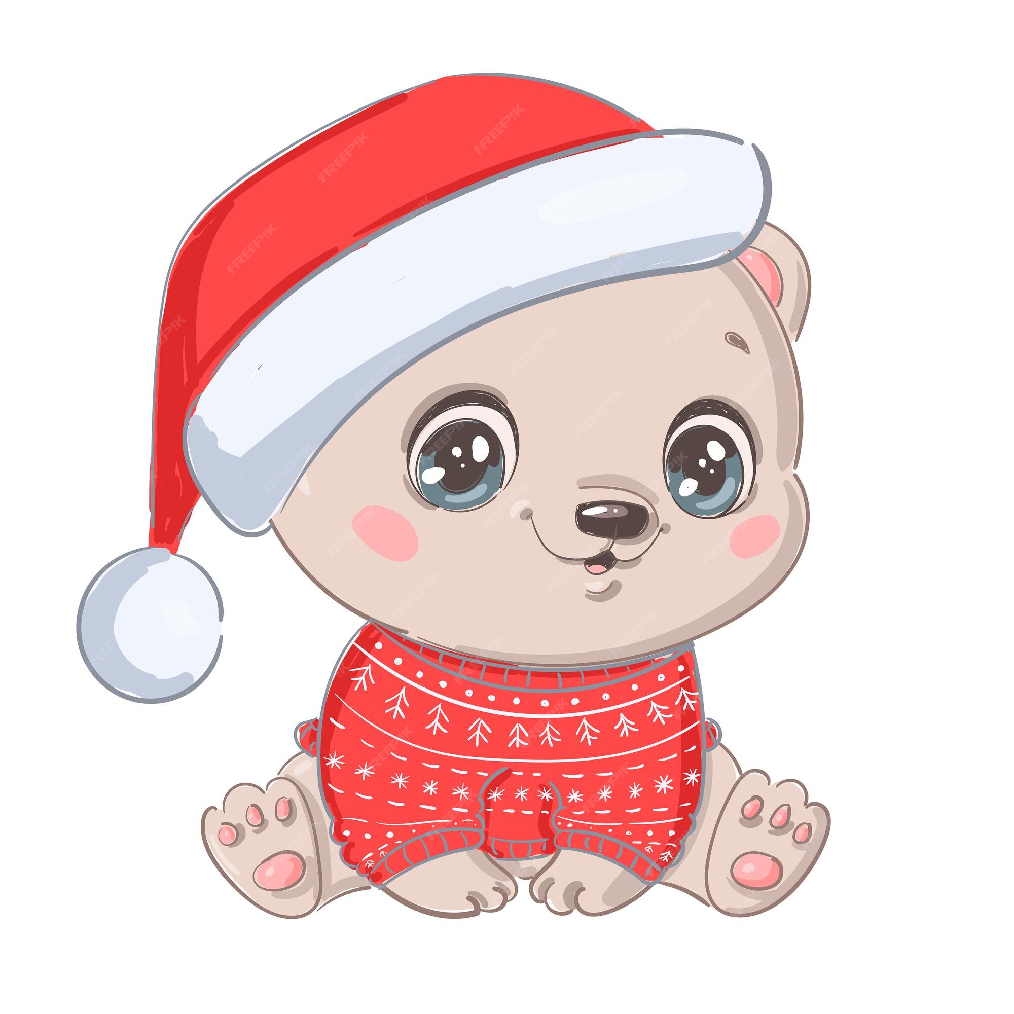 Ilustración de un oso polar de navidad de dibujos animados lindo animales de navidad de dibujos animados lindo | Vector Premium Ilustración de un oso polar de navidad de dibujos animados lindo animales de navidad de dibujos animados lindo | Vector Premium