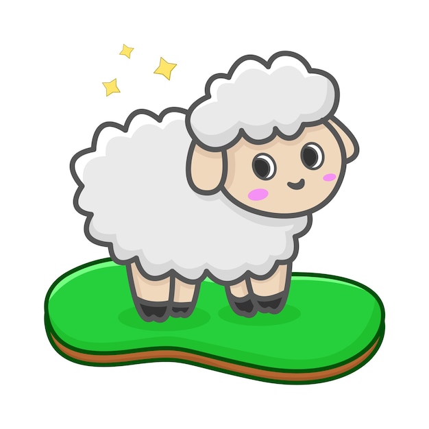 Vector ilustración de ovejas