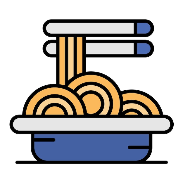 Ilustración de Pad Thai Flat