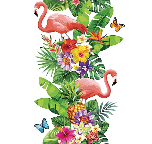 Vector ilustración de un pájaro tropical