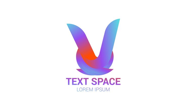 Vector ilustración de pájaro volador colorido animales modernos color gradiente del logotipo
