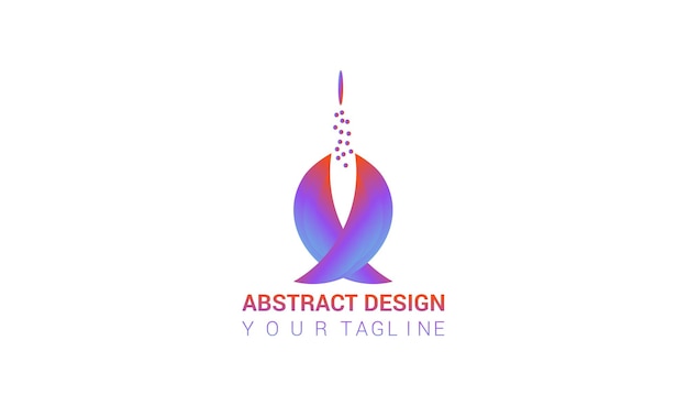 Ilustración de pájaro volador colorido animales modernos color gradiente del logotipo