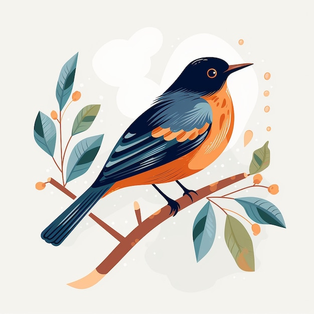 Vector ilustración de un pájaro