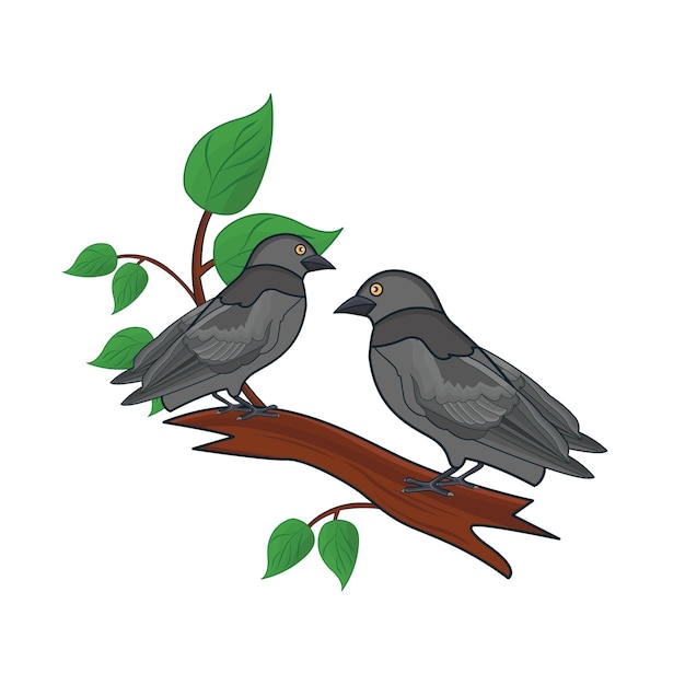 Vector ilustración de un pájaro