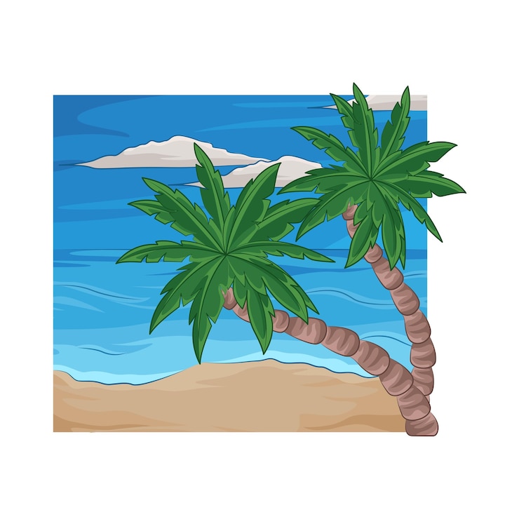 Vector ilustración de la palma de la mano