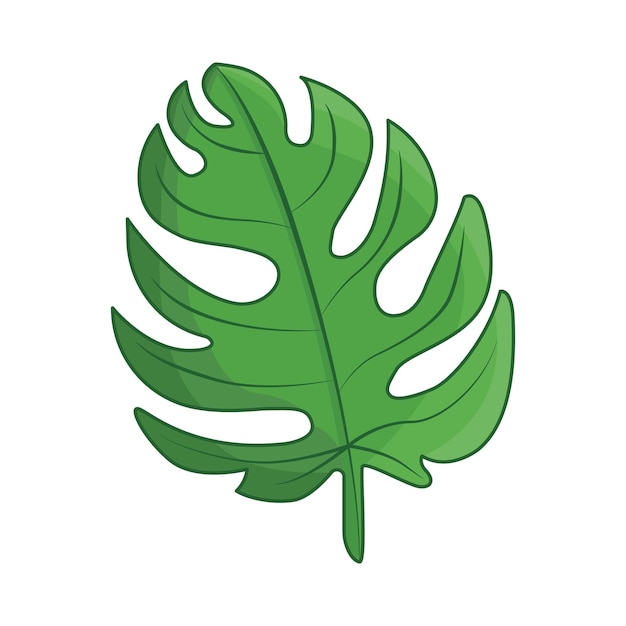 ilustración, de, palma
