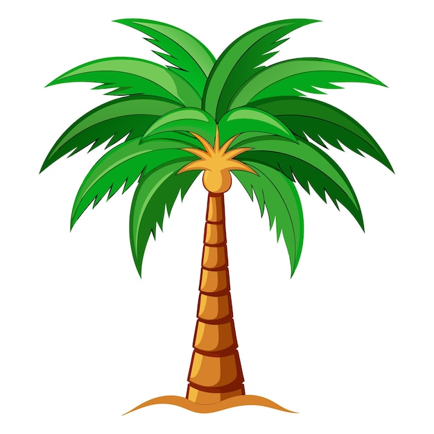 Ilustración de la palmera realista