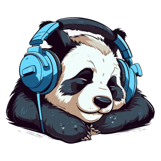 Ilustración de Panda Vector