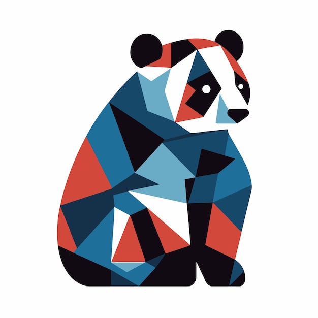 Vector ilustración de un panda