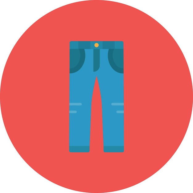 Ilustración de los pantalones aplanados