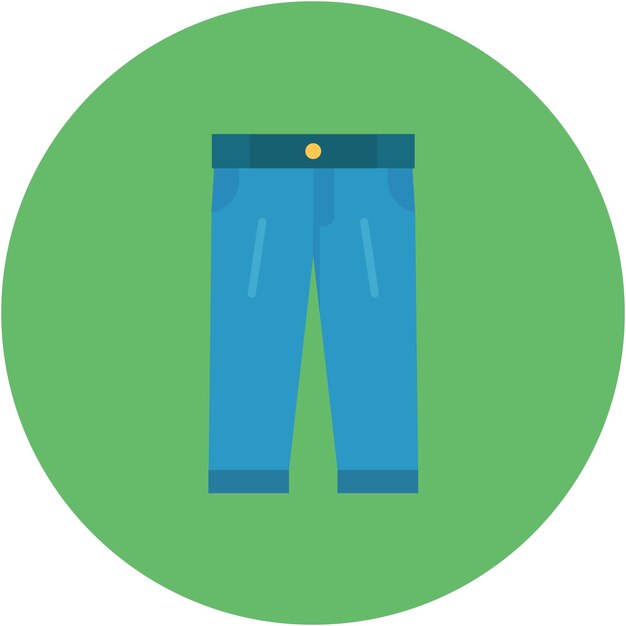Ilustración de los pantalones aplanados