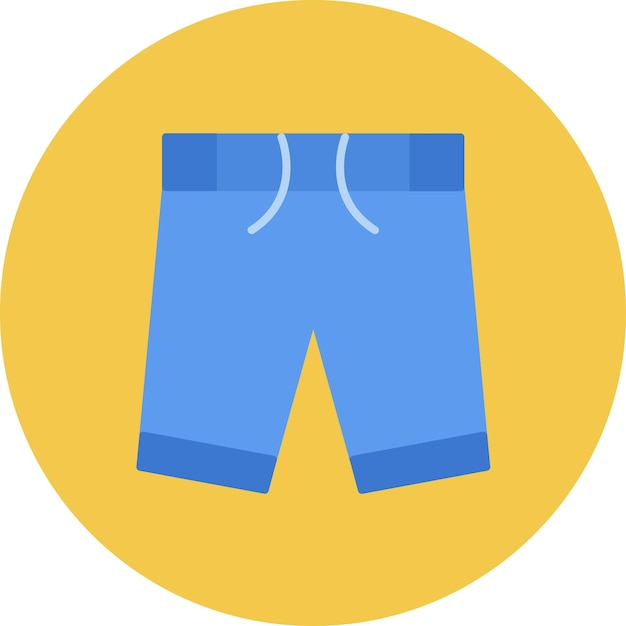 Ilustración de pantalones cortos y planos