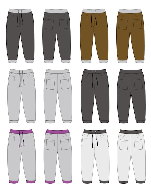 Ilustración de los pantalones de sudor