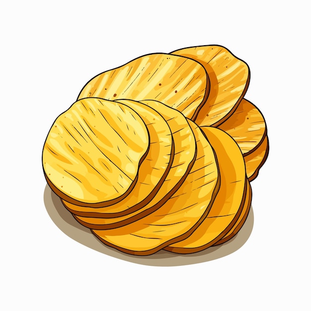 Vector ilustración de papas fritas