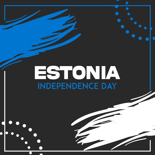 Ilustración de papel tapiz de diseño vectorial del día de la independencia de Estonia