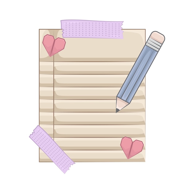 Ilustración de un papel