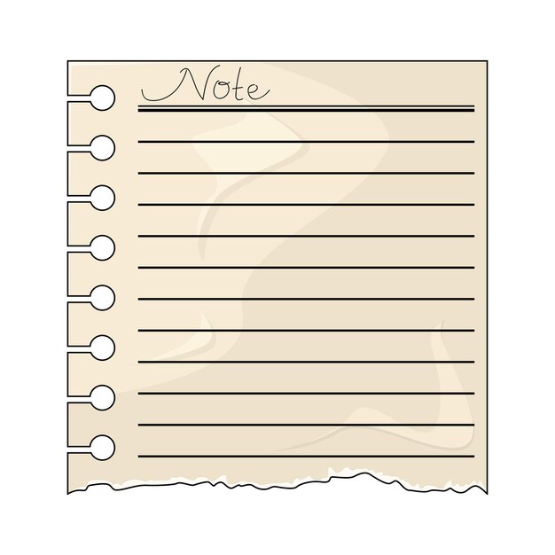 Ilustración de un papel