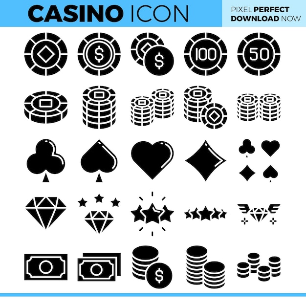 Vector ilustración del paquete de casino