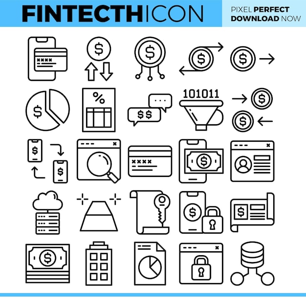 Ilustración del paquete de tecnología financiera