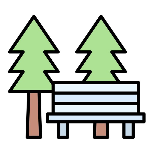 Ilustración del parque plano