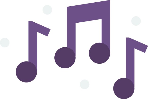 Ilustración de partituras en estilo minimalista.