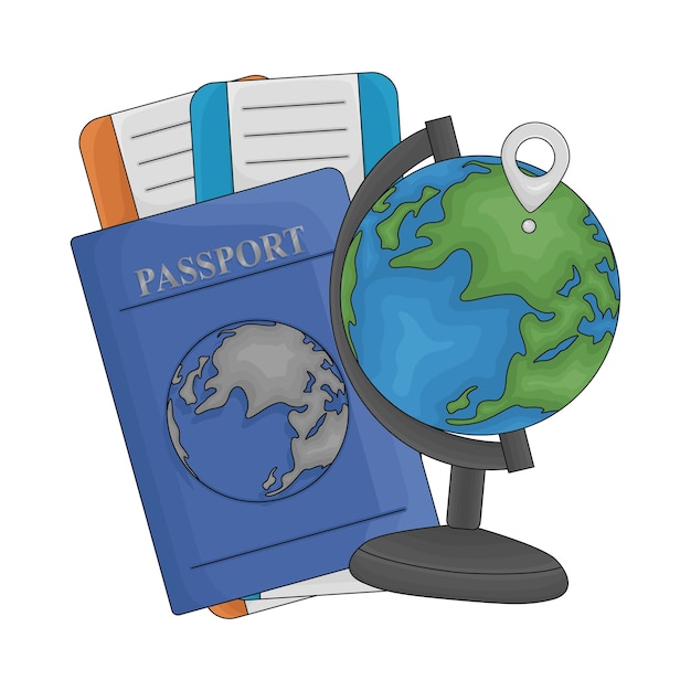 Ilustración del pasaporte