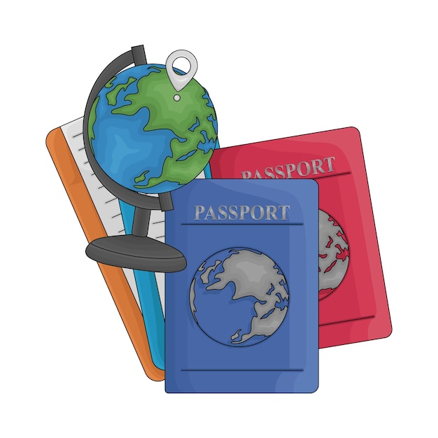 Ilustración del pasaporte