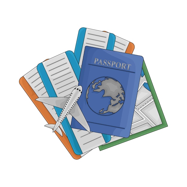 Ilustración del pasaporte