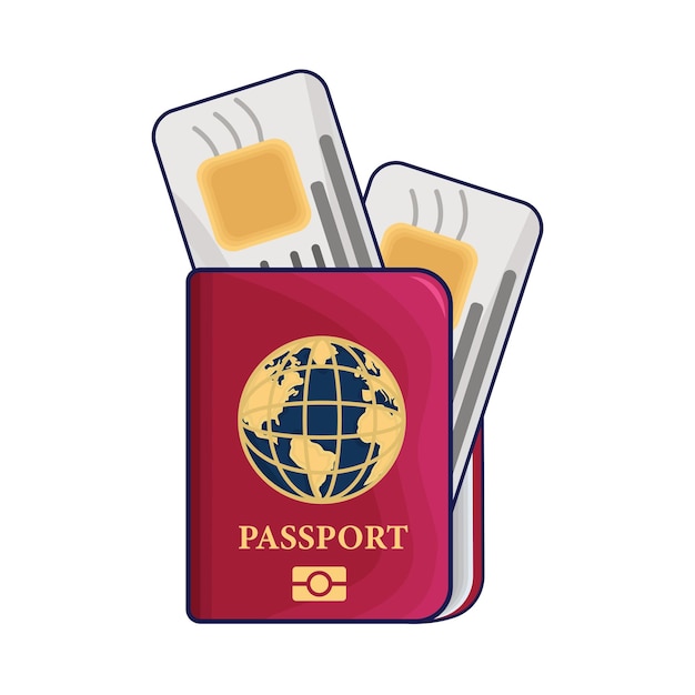 Ilustración del pasaporte