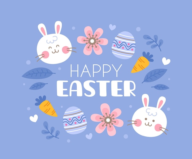 Ilustración de pascua dibujada a mano