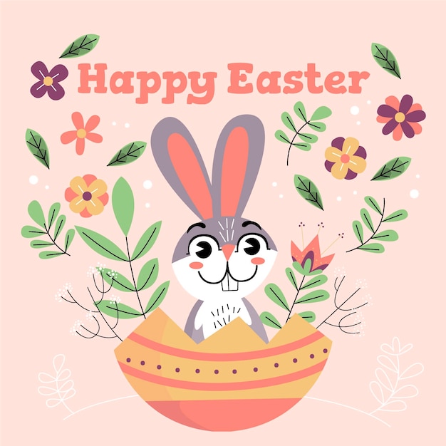 Ilustración de pascua dibujada a mano