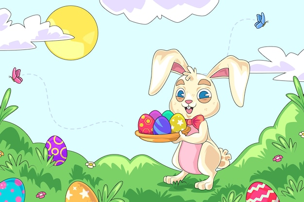 Ilustración de pascua dibujada a mano