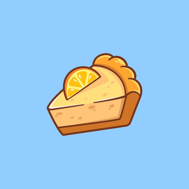 Ilustración de pastel de naranja Adecuado para iconos de pegatinas de decoración y otros