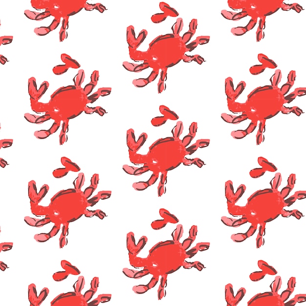 Ilustración de patrón de conchas marinas. Fondo marino