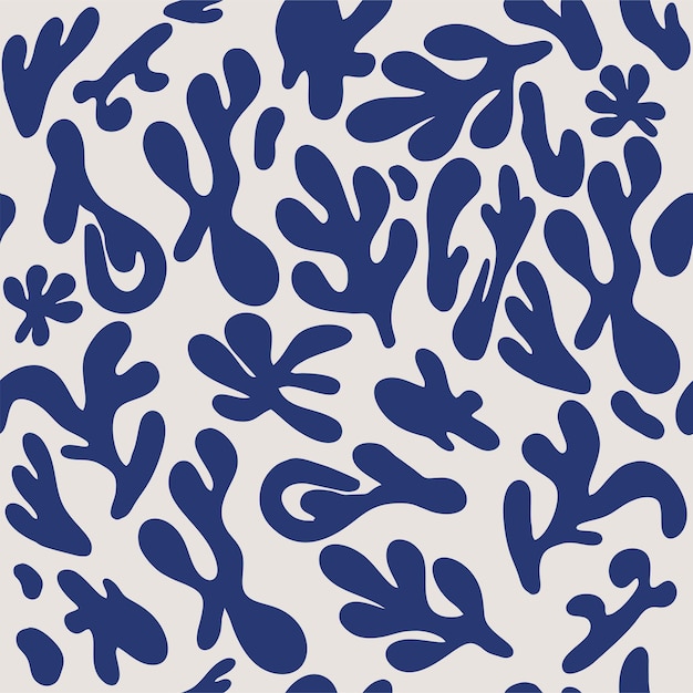 Ilustración de patrón sin costura de forma abstracta Fondo de impresión de arte minimalista moderno