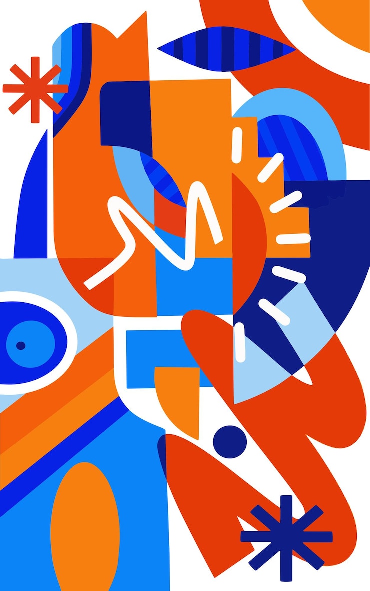 Vector ilustración de patrón de cubismo para su diseño