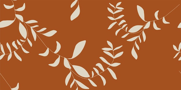 Ilustración de patrón de hojas patrón transparente gráfico floral
