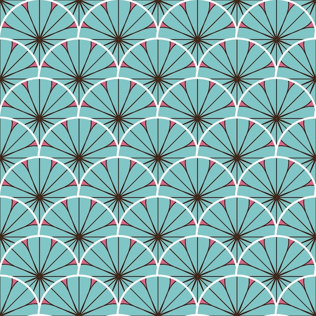 Ilustración de patrones sin fisuras mandala colorido