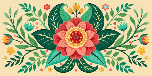 Ilustración de patrones florales de fondo
