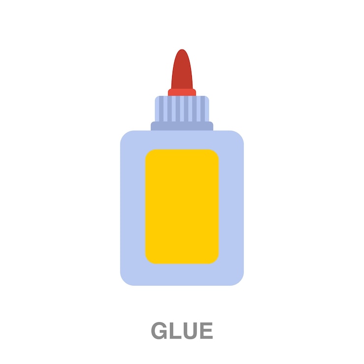 Vector ilustración de pegamento sobre fondo transparente