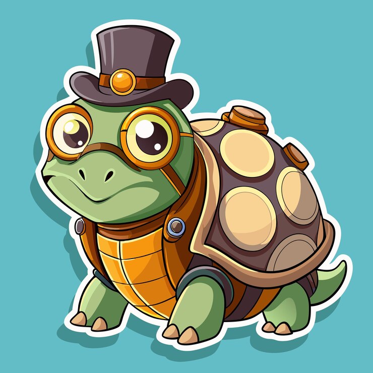 Vector ilustración de pegatina de dibujos animados diseñada como un nft